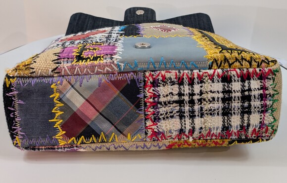 UNIQUE CHANEL 2011 RUNWAY JUMBO Rainbow Patchwork Bag - Picture 6 of 16